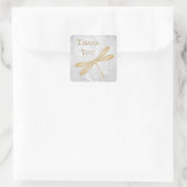 Gold Dragonfly Hartelijk dank, Stickers (Tas)