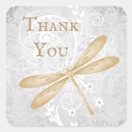 Gold Dragonfly Hartelijk dank, Stickers (Voorkant)