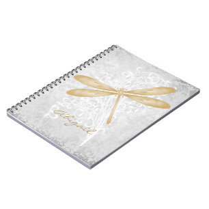 Gold Dragonfly-laptop op maat Notitieboek