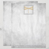 Gold Dragonfly - Papierblad op maat (Voorkant / Achterkant)