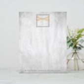 Gold Dragonfly - Papierblad op maat (Staand voorkant)