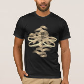 Gold Dragonfly schilderen T-shirt (Voorkant)