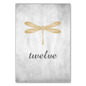Gold Dragonfly-tabelnummer Kaart (Voorkant)