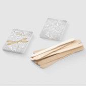 Gold Dragonfly Wedding Favor Hand Fan Handwaaier (Niet-gemonteerd)