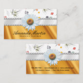 Gold Drapery | Naadloos bloempatroon Visitekaartje (Voorkant / Achterkant)