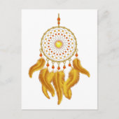 Gold Dream Catcher Briefkaart (Voorkant)