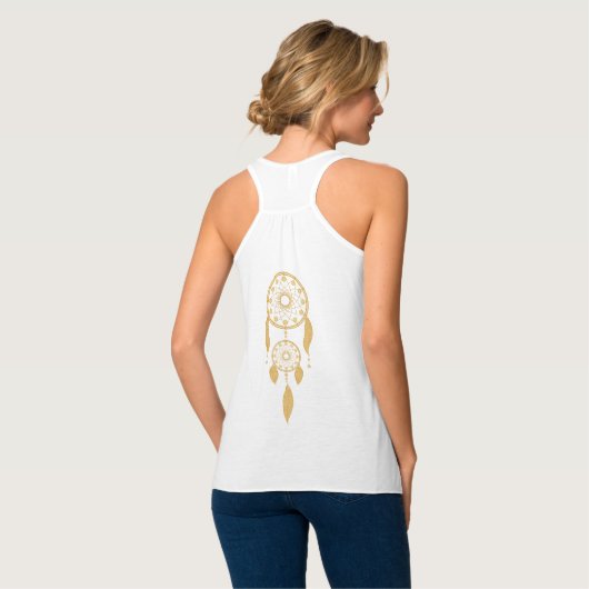 Gold Dream Catcher Tanktop (Volledige Achterkant)