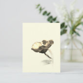 Gold Dream Flowers – Sepia Minimalist Nature  Briefkaart (Staand voorkant)