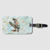 Gold Dream Zee Turtle Bagagelabel (Voorkant (horizontaal))