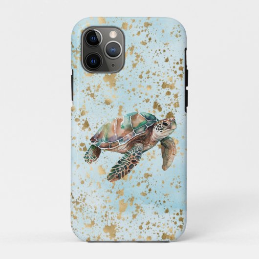 Gold Dream Zee Turtle Case-Mate iPhone Case (Achterkant)