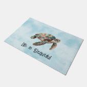 Gold Dream Zee Turtle Deurmat (Schuin)