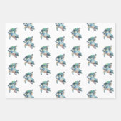 Gold Dream Zee Turtle Inpakpapier Vel (Voorkant 3)