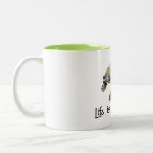 Gold Dream Zee Turtle Tweekleurige Koffiemok (Links)