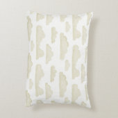 Gold Dreamtime Waterverf Clouds Accent Pillow Kussen (Achterkant (Verticaal))