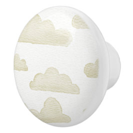 Gold Dreamtime Waterverf Clouds Ceramic Pull Keramische Knop