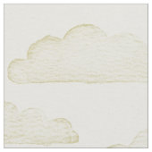 Gold Dreamtime Waterverf Clouds Fabric Stof (Close Up)
