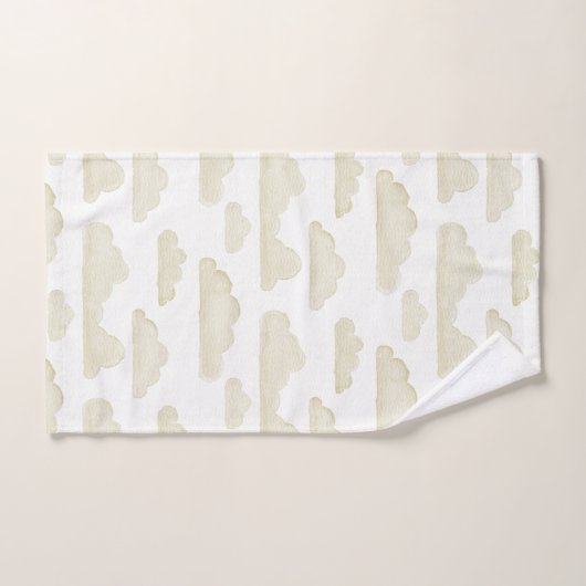 Gold Dreamtime Waterverf Clouds Handdoek (Handdoek)