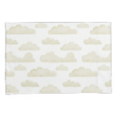 Gold Dreamtime Waterverf Clouds Kussensloop (Voorkant-Rechts)