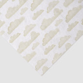 Gold Dreamtime Waterverf Clouds Weefselpapier Tissuepapier (Detail)