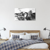 Gold Dredging SceneIdaho City, ID Canvas Afdruk (Insitu (Slaapkamer))