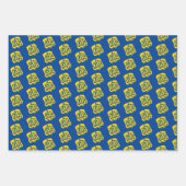 Gold Dreidel-papierbladen Inpakpapier Vel (Voorkant 2)