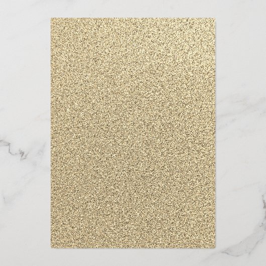 Gold Dress Masquerade Party Quinceanera Folie Uitnodiging (Achterkant)