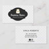 Gold Drip Icccke Logo Sweet Boutique Bakery Visitekaartje (Voorkant / Achterkant)