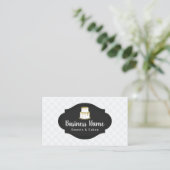 Gold Drip Icccke Logo Sweet Boutique Bakery Visitekaartje (Staand voorkant)