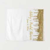 Gold Drip Vrijgezellenfeest Backdrop Photo Booth P Wandkleed (Voorkant (horizontaal))