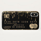 Gold Drips Credit Kaart Style Case-Mate iPhone Case (Achterkant (horizontaal))