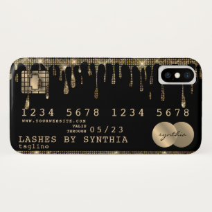 Gold Drips Credit Kaart Style Case-Mate iPhone Case