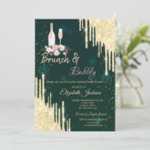 Gold Drivers Groene Brunch en breekbaar Vrijgezell Kaart (Staand voorkant)