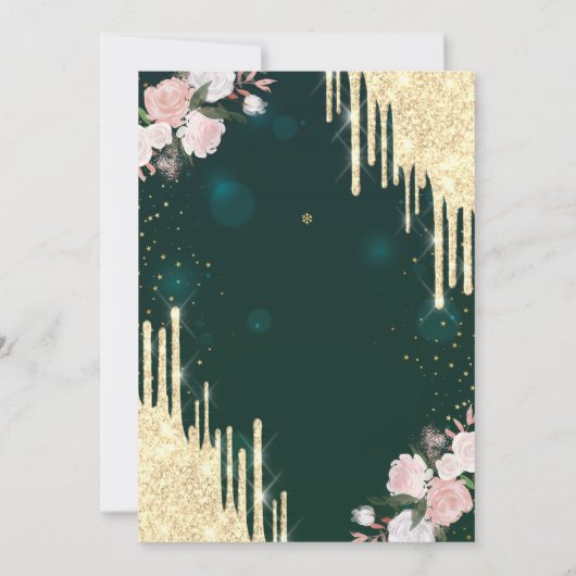 Gold Drivers Groene Brunch en breekbaar Vrijgezell Kaart (Achterkant)