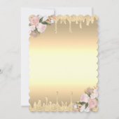 Gold Drivers Vrijgezellenfeest Brach & Bubble Flow Kaart (Achterkant)