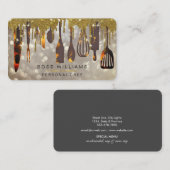 Gold Drives Catering Personal Chef Bakery Rustic Visitekaartje (Voorkant / Achterkant)