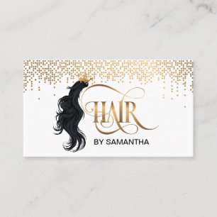 Gold Drives Hair stylist moderne typografie Visitekaartje