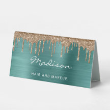 Gold Driving Glitter Green Metallic Business