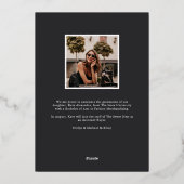 Gold Drop | Aankondiging Folie Foto Afstuderen (Achterkant)