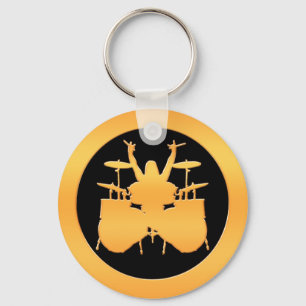 Gold Drummer Sleutelhanger