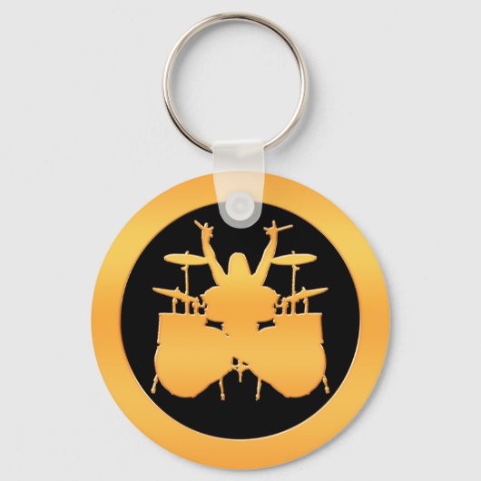 Gold Drummer Sleutelhanger (Voorkant)