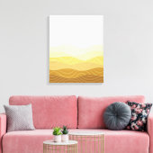 Gold Dunes Minimalistisch Abstract Boho Design Canvas Afdruk (Insitu (Woonkamer))