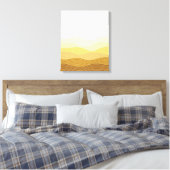 Gold Dunes Minimalistisch Abstract Boho Design Canvas Afdruk (Insitu (Slaapkamer))