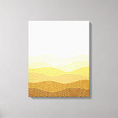 Gold Dunes Minimalistisch Abstract Boho Design Canvas Afdruk (Voorkant)