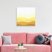Gold Dunes Minimalistisch Abstract Boho Design Canvas Afdruk (Insitu (Woonkamer))