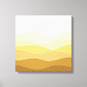 Gold Dunes Minimalistisch Abstract Boho Design Canvas Afdruk (Voorkant)