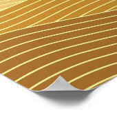 Gold Dunes Minimalistisch Abstract Boho Design Poster (Hoek)