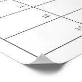 Gold Dusky Blue Beach Starfish Guess Baby Vervalda Poster (Hoek)