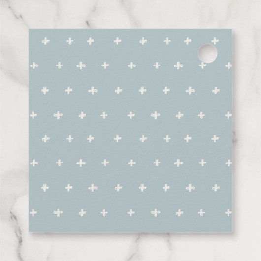 GOLD DUSKY BLUE BEACHY STARFISH MONOGRAM WEDDING BEDANKJES LABELS (Achterkant)