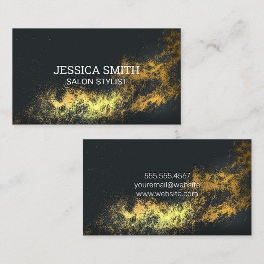 Gold Dust-achtergrond Visitekaartje (Voorkant / Achterkant)