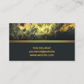 Gold Dust-achtergrond Visitekaartje (Achterkant)